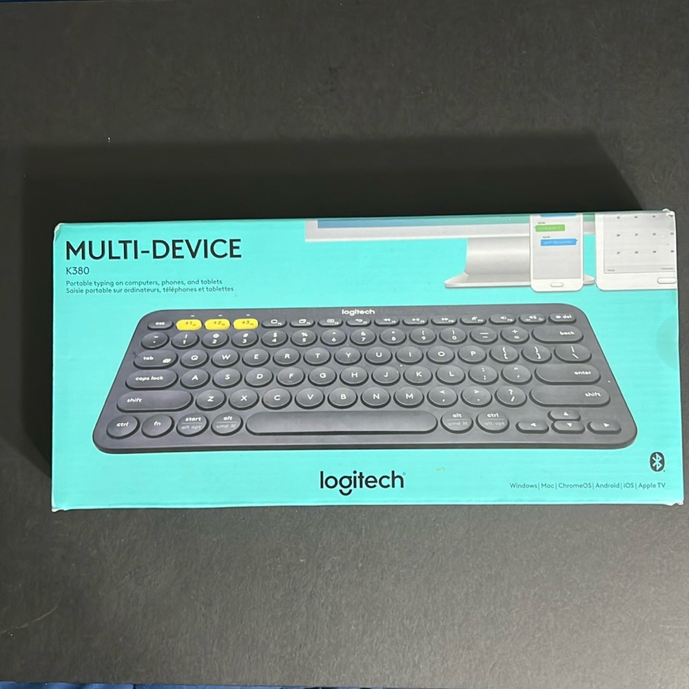 Logitech multi-device portable keyboard.